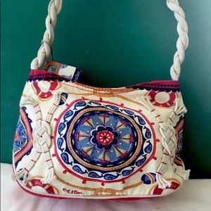 Paul Brent nautical painted bag NWT